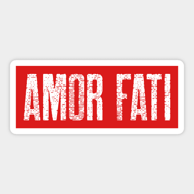 Amor Fati - Stoic Sticker by Autonomy Prints